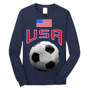 USA Soccer United States of America Flag Long Sleeve Shirt