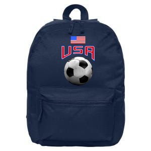 USA Soccer United States of America Flag 16 in Basic Backpack