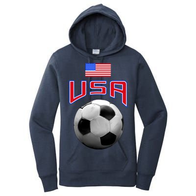 USA Soccer United States of America Flag Women's Pullover Hoodie