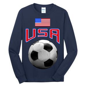 USA Soccer United States of America Flag Tall Long Sleeve T-Shirt