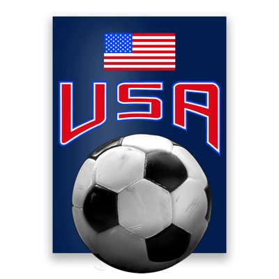 USA Soccer United States of America Flag Poster