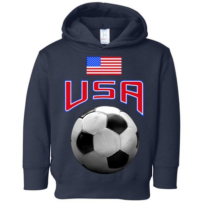 USA Soccer United States of America Flag Toddler Hoodie