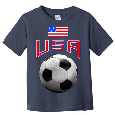 USA Soccer United States of America Flag Toddler T-Shirt