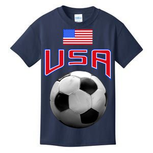 USA Soccer United States of America Flag Kids T-Shirt