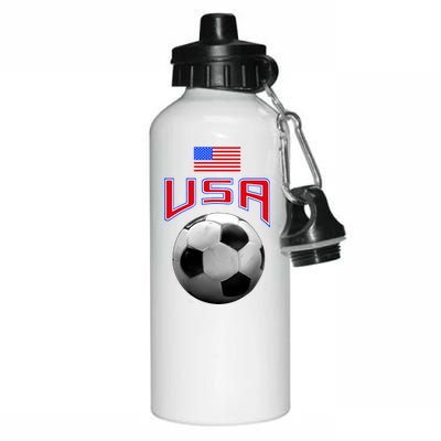 USA Soccer United States of America Flag Aluminum Water Bottle