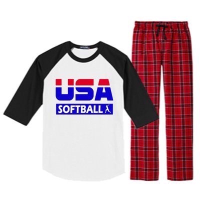 USA Softball Olympics Team Raglan Sleeve Pajama Set