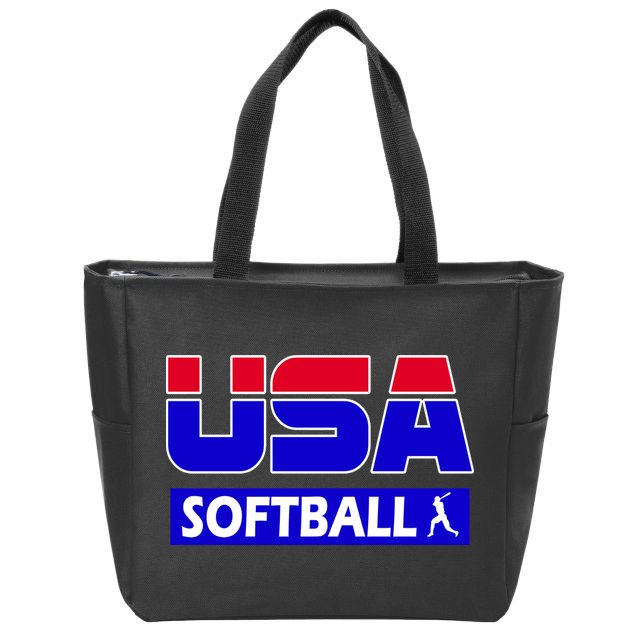 USA Softball Olympics Team Zip Tote Bag