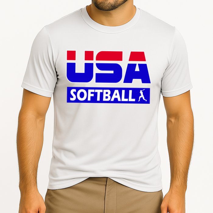 USA Softball Olympics Team Cooling Performance Crew T-Shirt