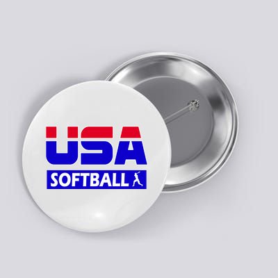 USA Softball Olympics Team Button