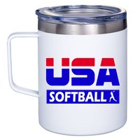 USA Softball Olympics Team 12oz Stainless Steel Coffee Mug