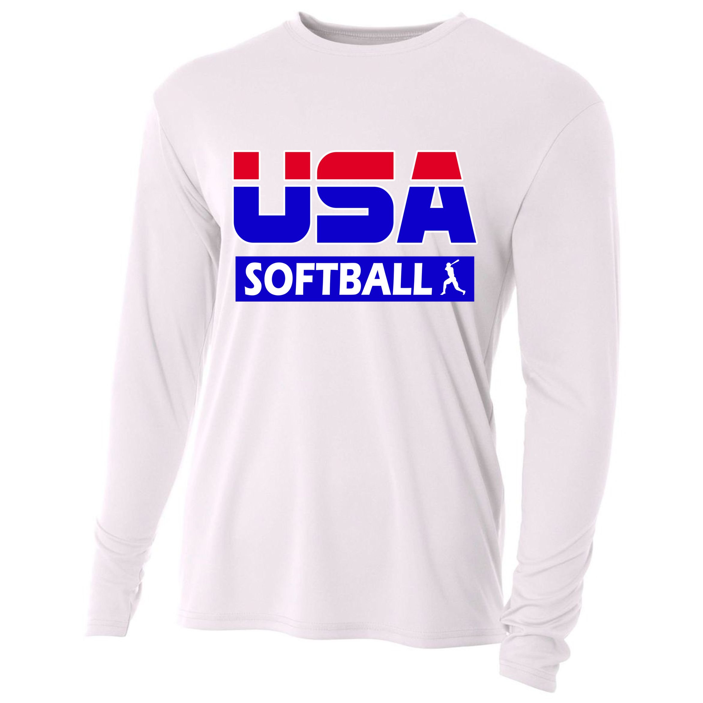 USA Softball Olympics Team Cooling Performance Long Sleeve Crew
