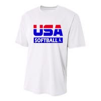 USA Softball Olympics Team Youth Performance Sprint T-Shirt