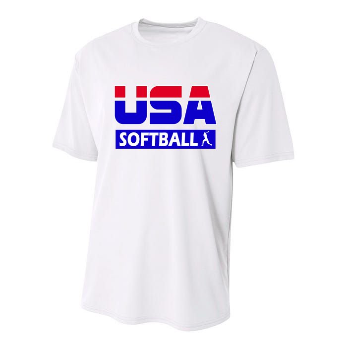 USA Softball Olympics Team Youth Performance Sprint T-Shirt