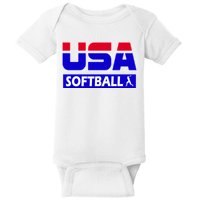 USA Softball Olympics Team Baby Bodysuit