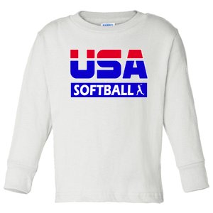 USA Softball Olympics Team Toddler Long Sleeve Shirt