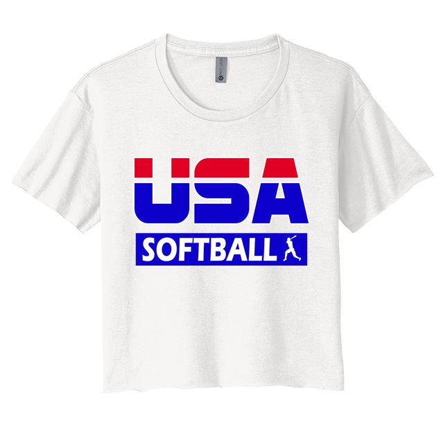 USA Softball Olympics Team Crop Top