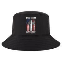 USA Stand For The Flag And Kneel For The Cross Cool Comfort Performance Bucket Hat