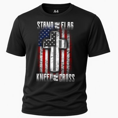 USA Stand For The Flag And Kneel For The Cross Performance Shirt