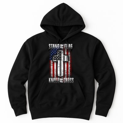 USA Stand For The Flag And Kneel For The Cross Hoodie