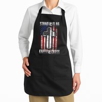 USA Stand For The Flag And Kneel For The Cross Apron