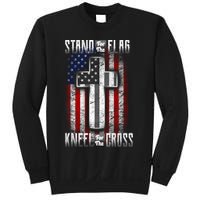 USA Stand For The Flag And Kneel For The Cross Sweatshirt