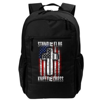 USA Stand For The Flag And Kneel For The Cross Backpack