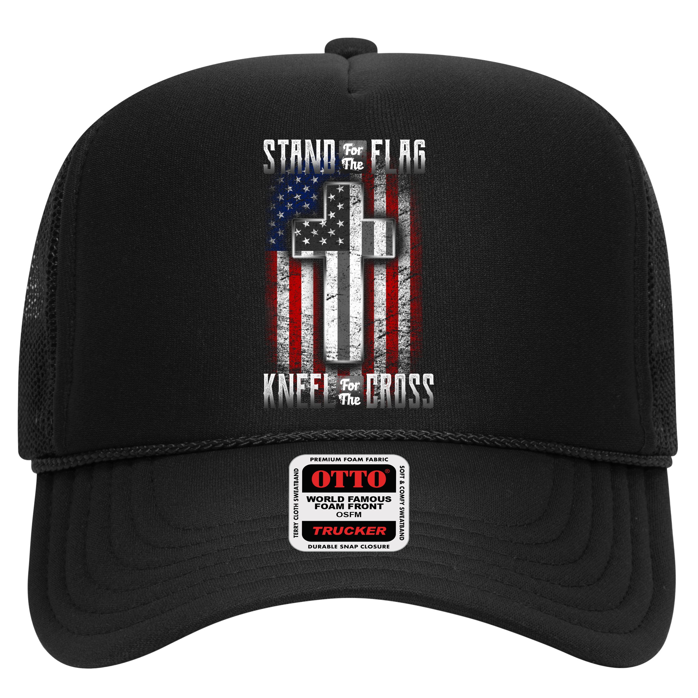 USA Stand For The Flag And Kneel For The Cross Hat