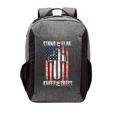 USA Stand For The Flag And Kneel For The Cross Vector Backpack