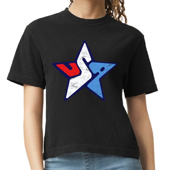 USA Star Logo Comfort Colors Boxy T-Shirt