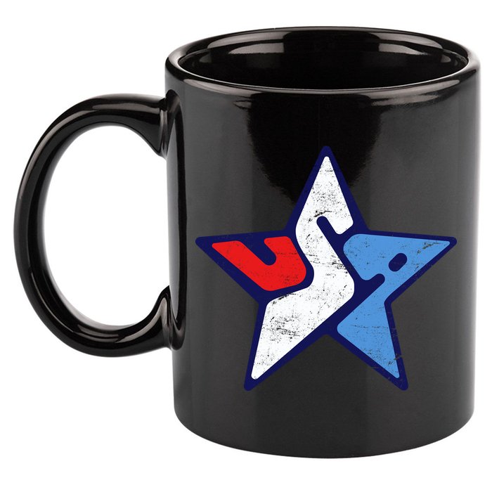 USA Star Logo 11oz C Handle Ceramic Mug