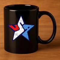 USA Star Logo 11oz C Handle Ceramic Mug