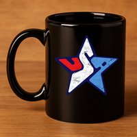 USA Star Logo 11oz C Handle Ceramic Mug