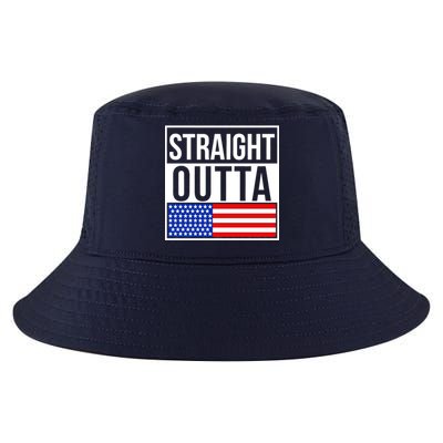 USA Straight Outta United States of America 4th of July Cool Comfort Performance Bucket Hat