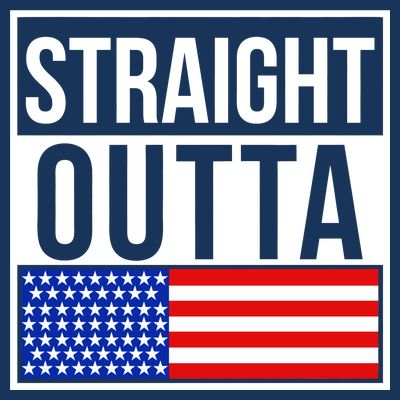 USA Straight Outta United States of America 4th of July T-Shirt