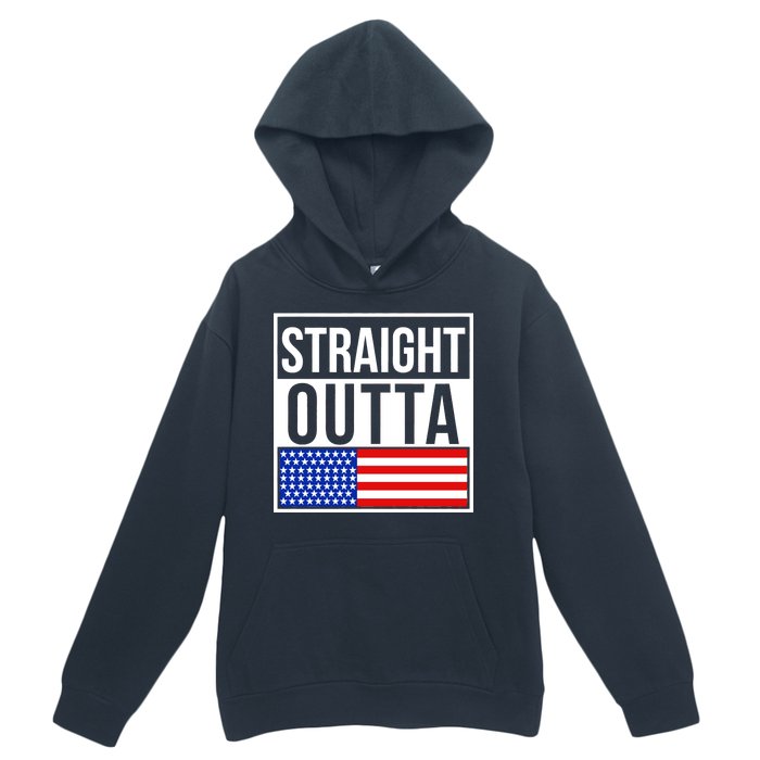 USA Straight Outta United States of America 4th of July Urban Pullover Hoodie