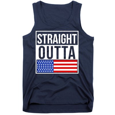 USA Straight Outta United States of America 4th of July Tank Top