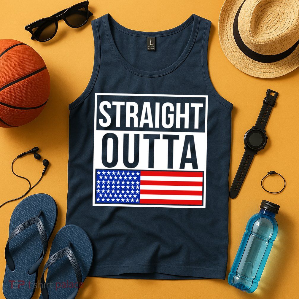 USA Straight Outta United States of America 4th of July Tank Top