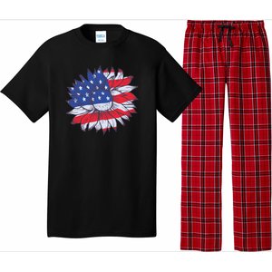 USA Sunflower Pajama Set