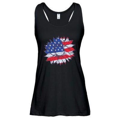 USA Sunflower Ladies Essential Flowy Tank