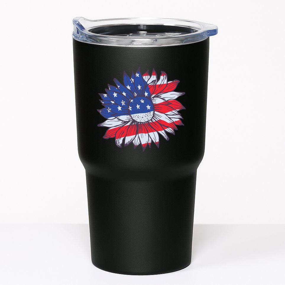 USA Sunflower Tumbler