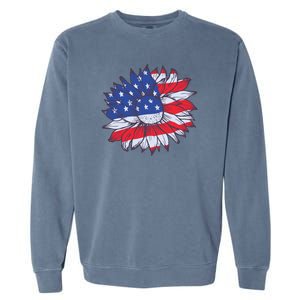 USA Sunflower Garment-Dyed Sweatshirt