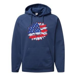 USA Sunflower Performance Fleece Hoodie