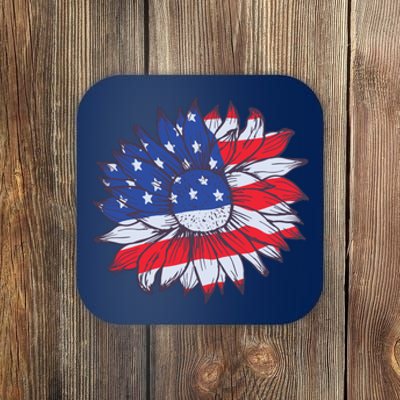 USA Sunflower Coaster