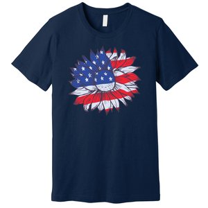 USA Sunflower Premium T-Shirt