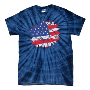 USA Sunflower Tie-Dye T-Shirt