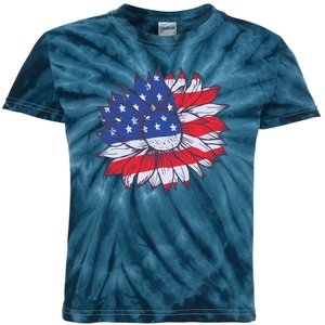 USA Sunflower Kids Tie-Dye T-Shirt