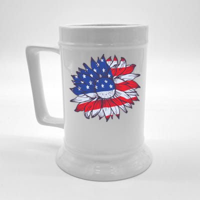 USA Sunflower Beer Stein