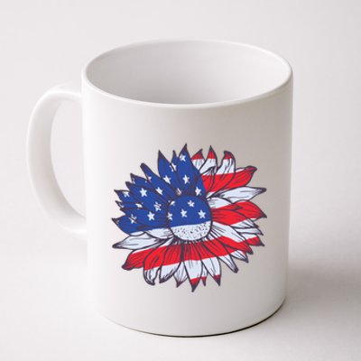 USA Sunflower Coffee Mug