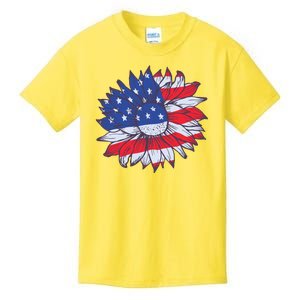 USA Sunflower Kids T-Shirt