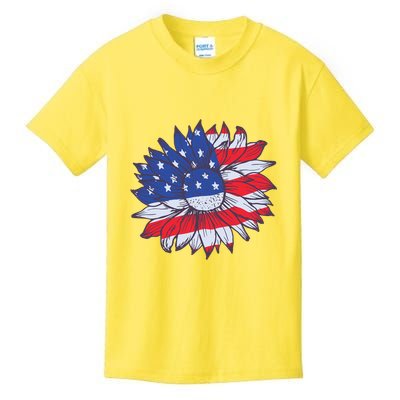 USA Sunflower Kids T-Shirt